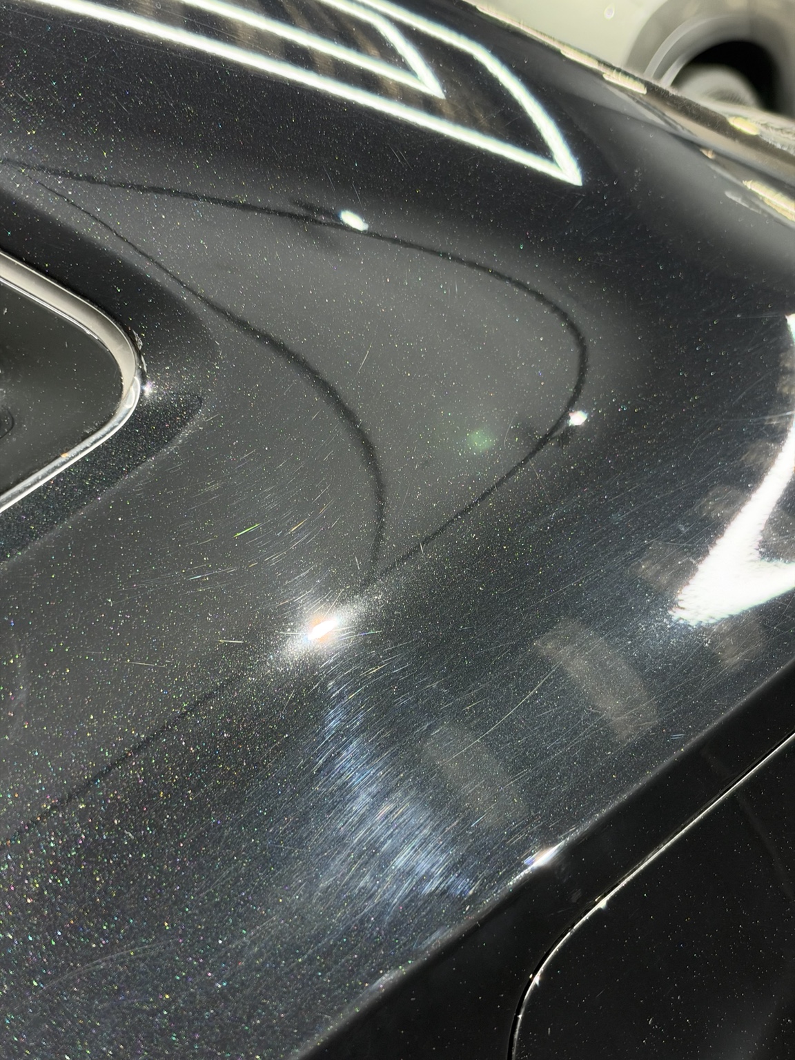 Before — Black paint · Polishing