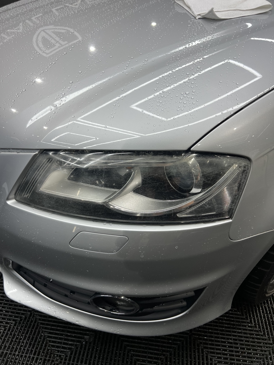 Before — Audi S3 · Headlight restoration